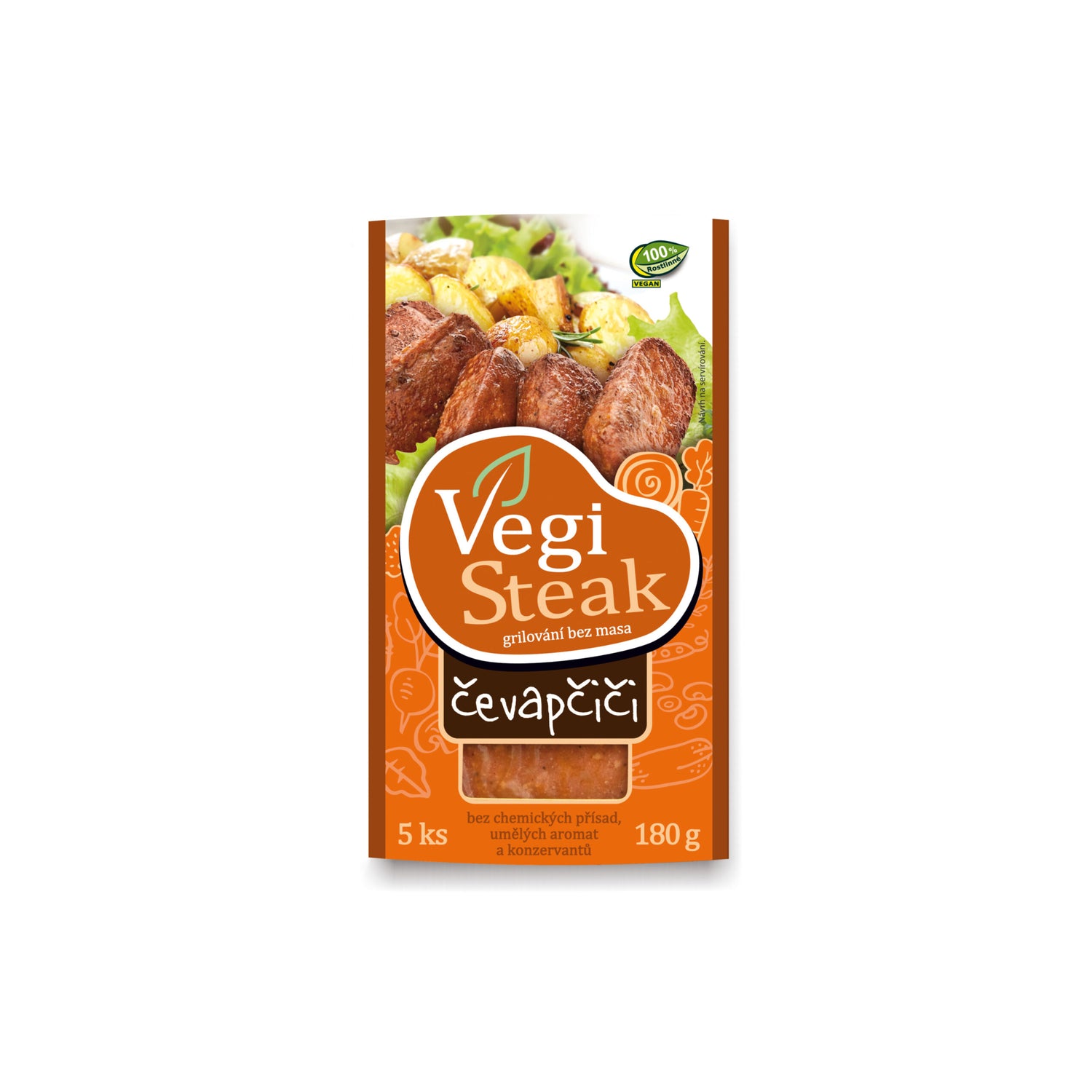 712092 Čevapčiči veganské 180 g   VETO ECO-1