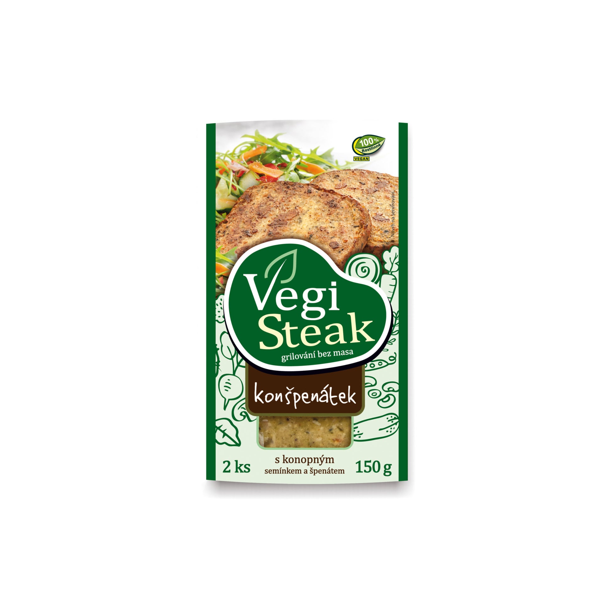 712128 Vegi steak konšpenátek 150 g   VETO ECO-1