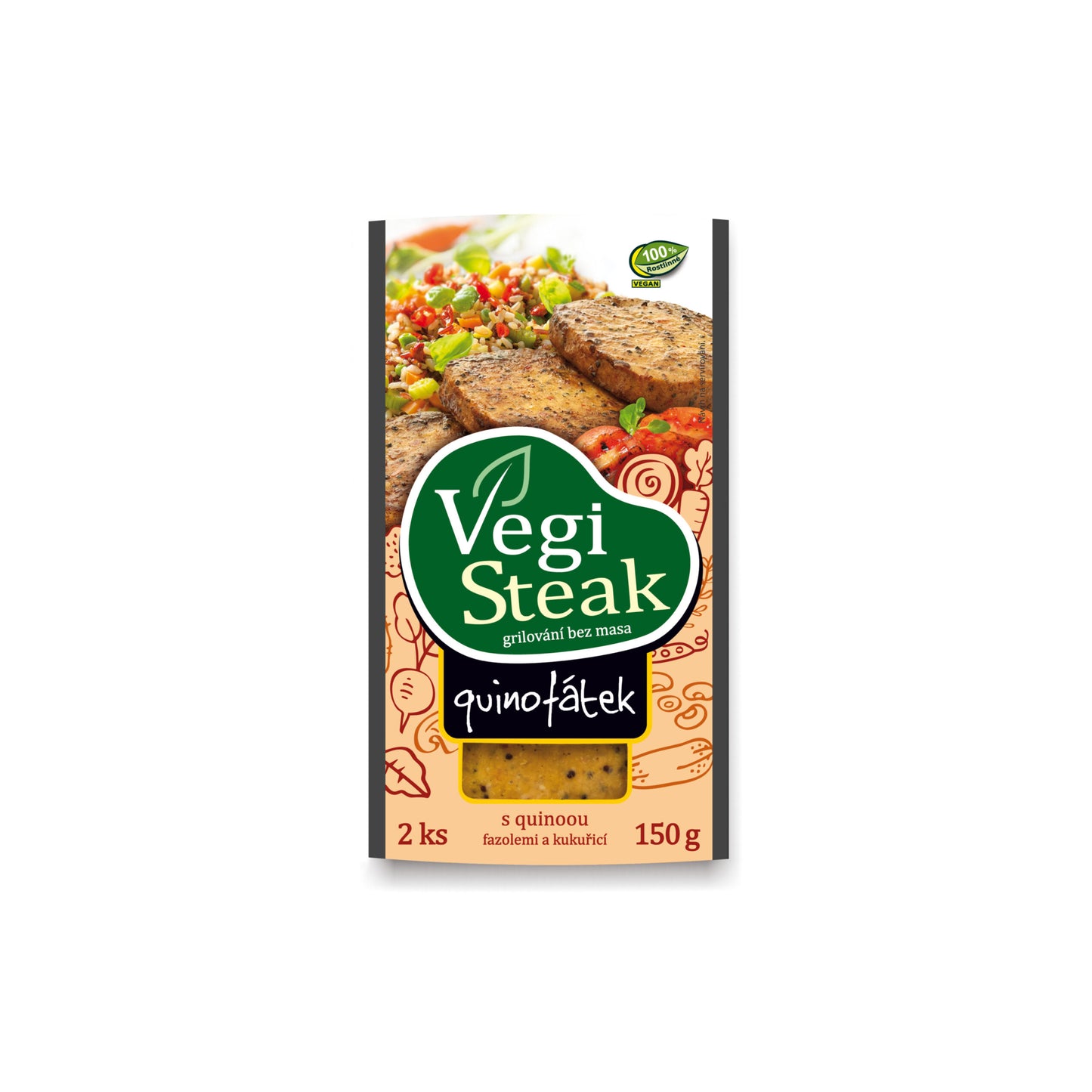 712129 Vegi steak quinofátek 150 g   VETO ECO-1