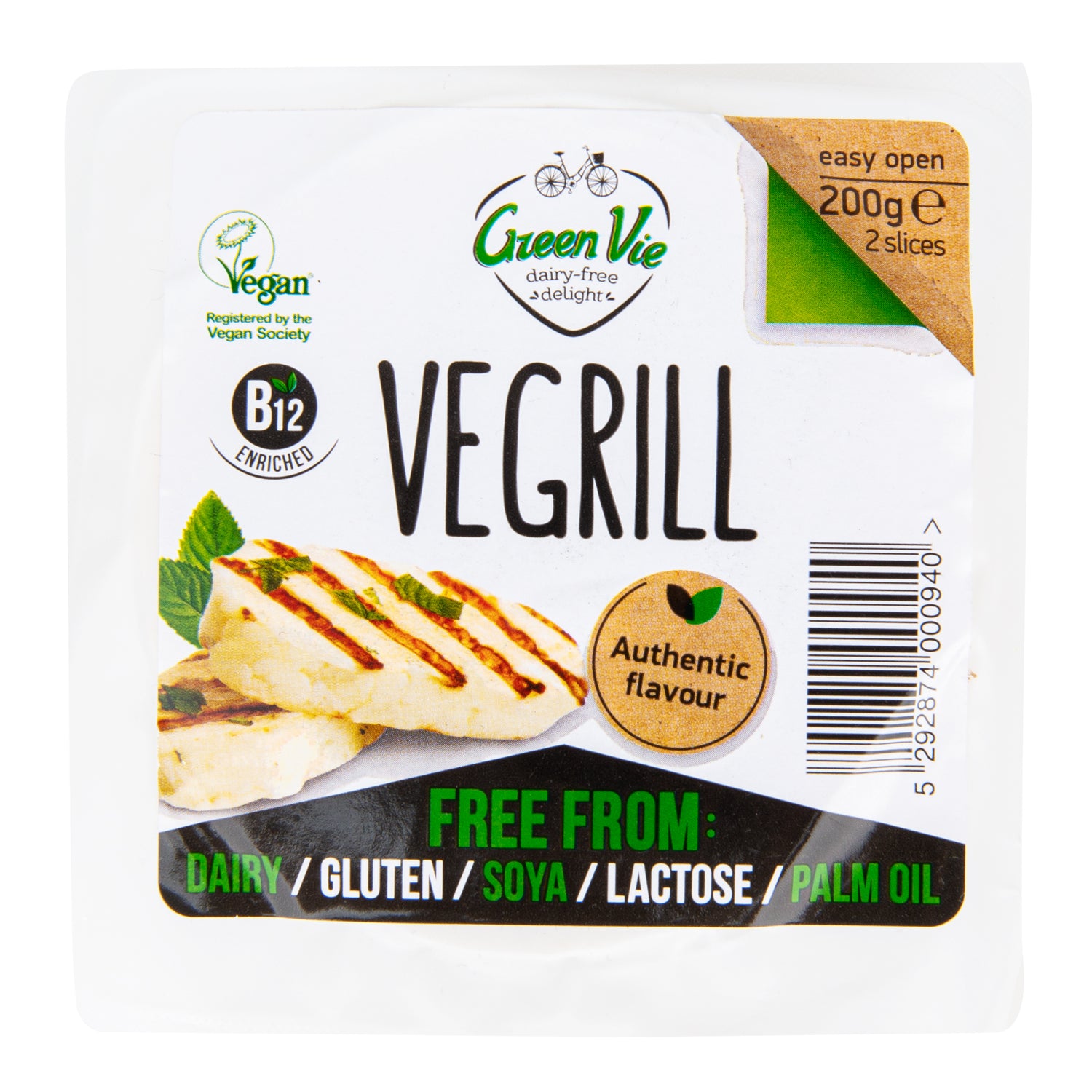 712143 Veganská alternativa sýru na gril blok 200 g   GREENVIE-1