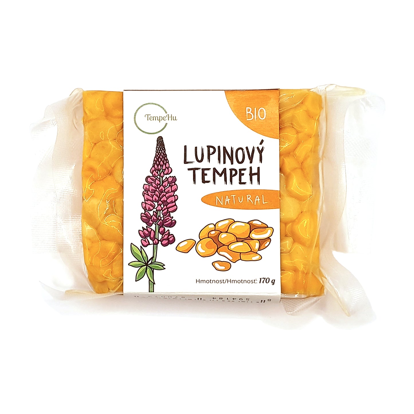 712254 Tempeh lupinový natural 170 g BIO   TEMPEHU-1