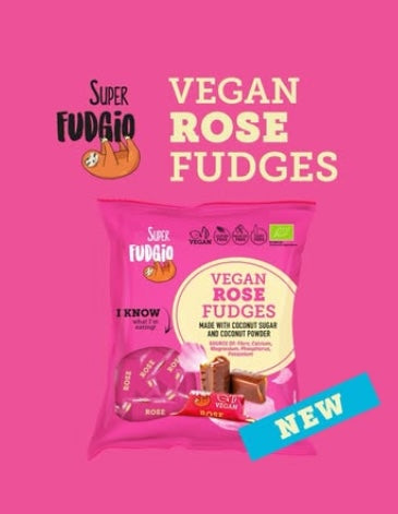 Super Fudgio Bio Vegánske karamelky - ruža 150g