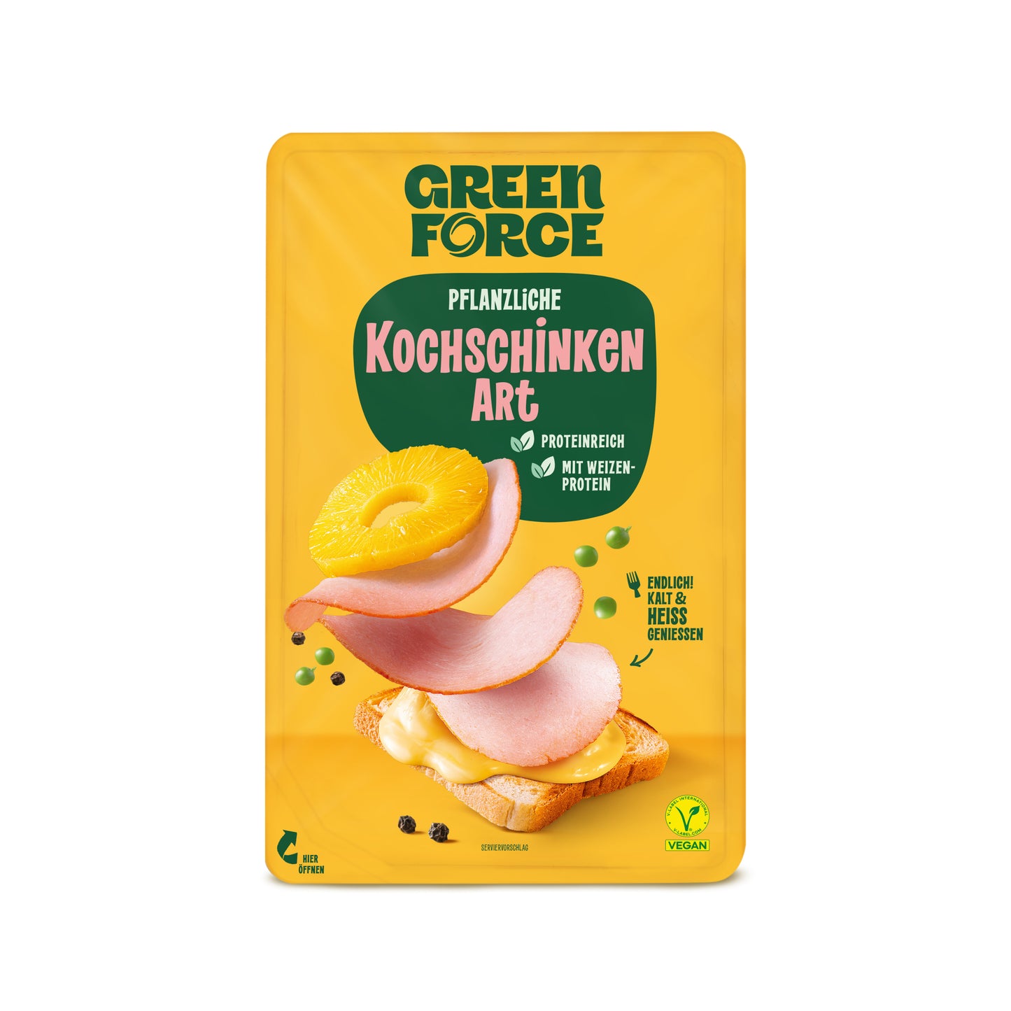 742197 Plátky alternativa vařené šunky 70 g   GREEN FORCE-1