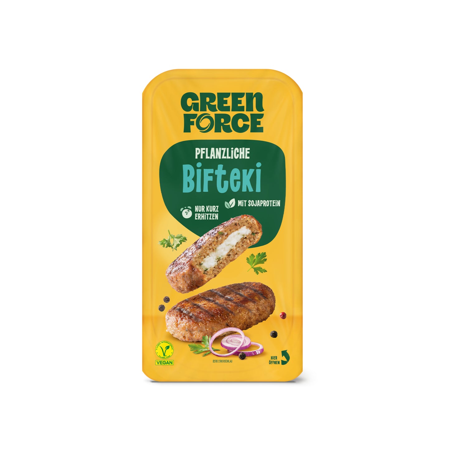 742200 Alternativa karbanátku Bifteki 180 g   GREEN FORCE-1
