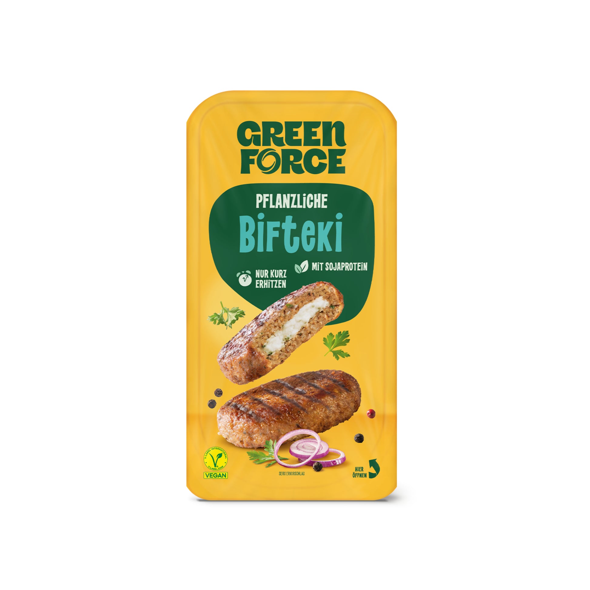 742200 Alternativa karbanátku Bifteki 180 g   GREEN FORCE-1