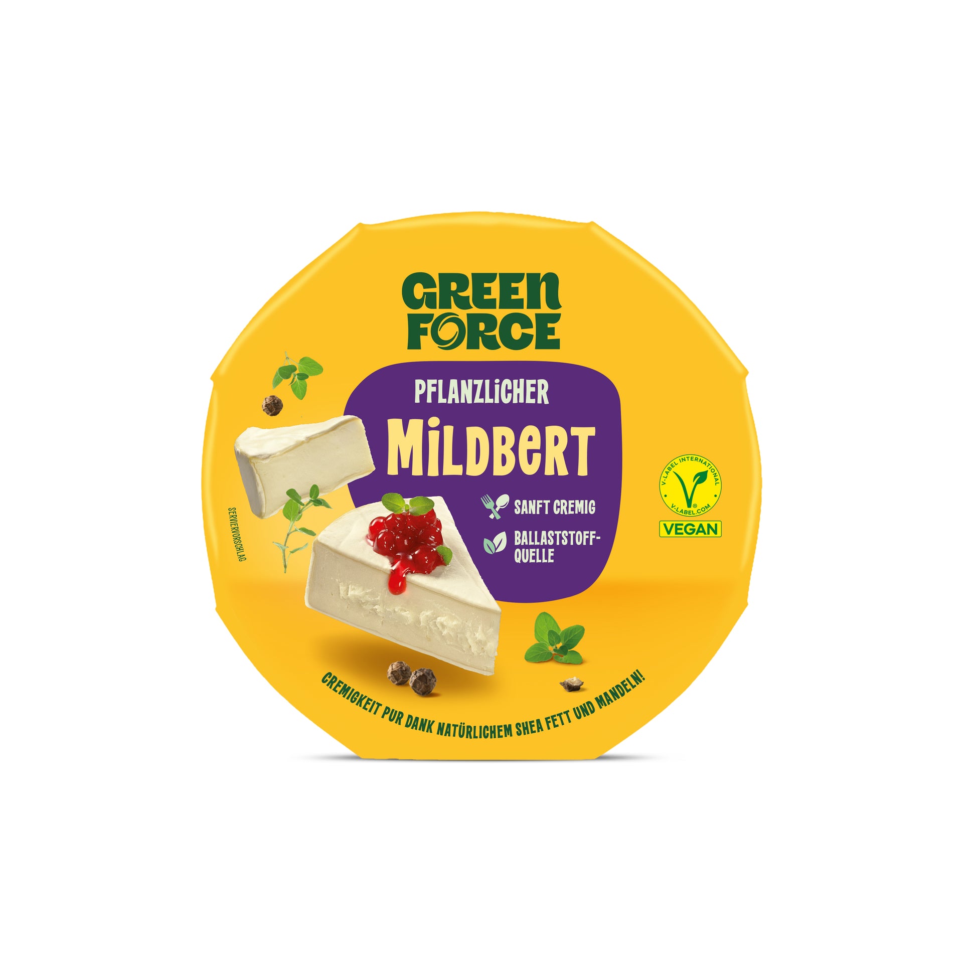 742201 Alternativa zrajícího sýru Mildbert 125 g   GREEN FORCE-1
