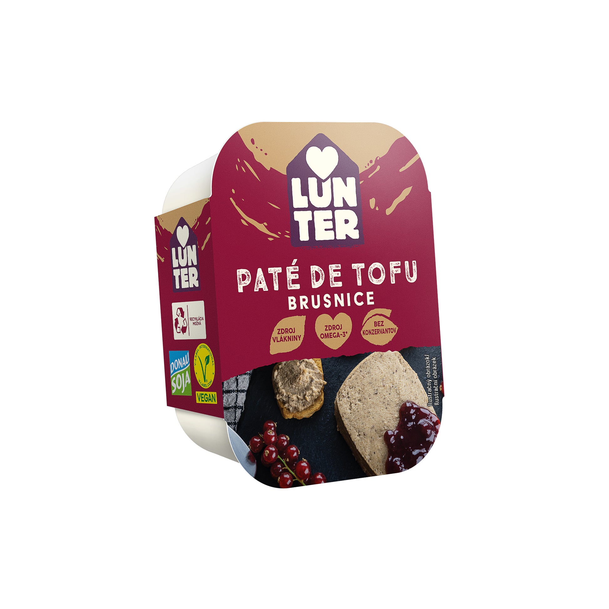 752106 Paté z tofu s brusinkami 150 g   LUNTER-1