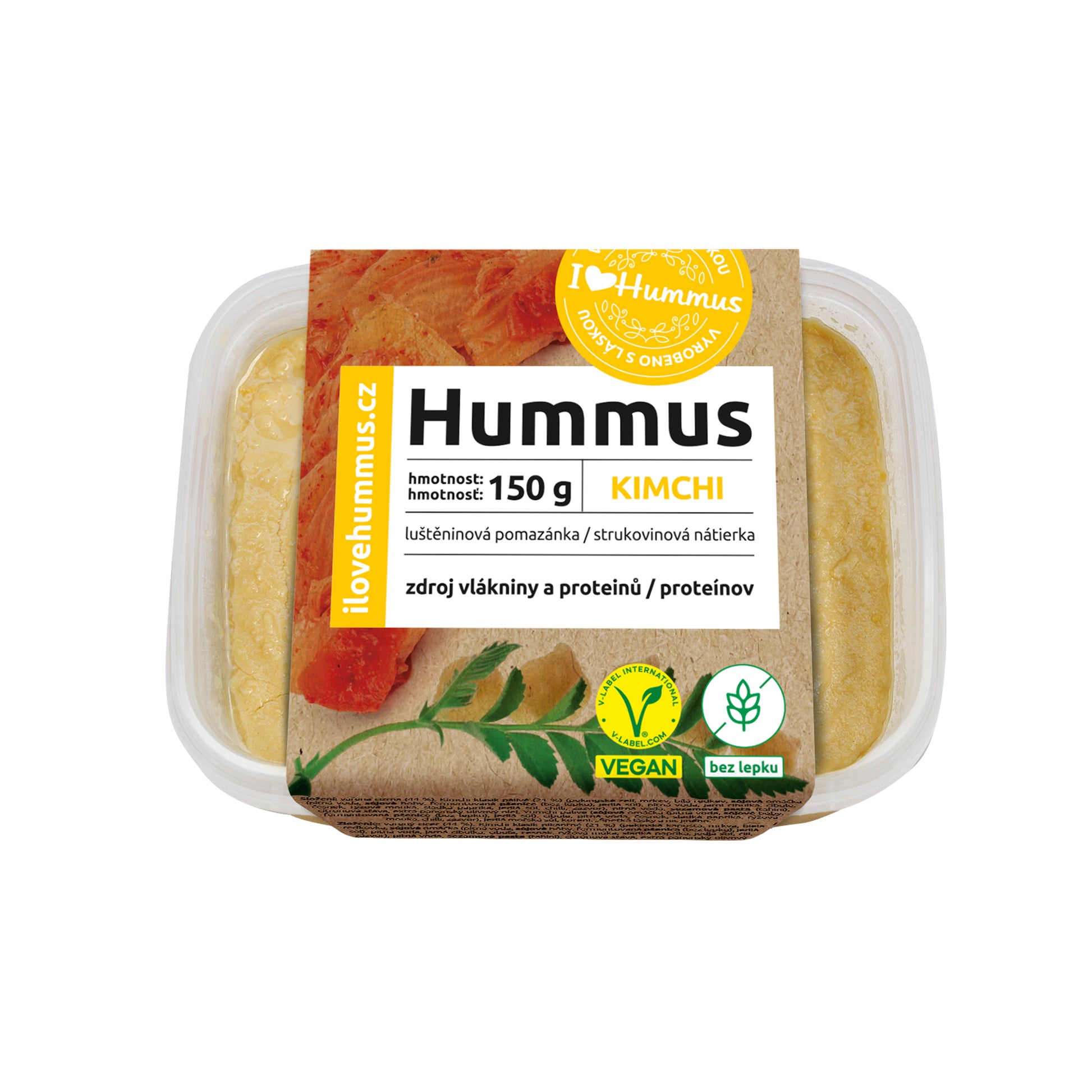 752108 Hummus - cizrnová pomazánka s kimchi 150 g   I LOVE HUMMUS-1