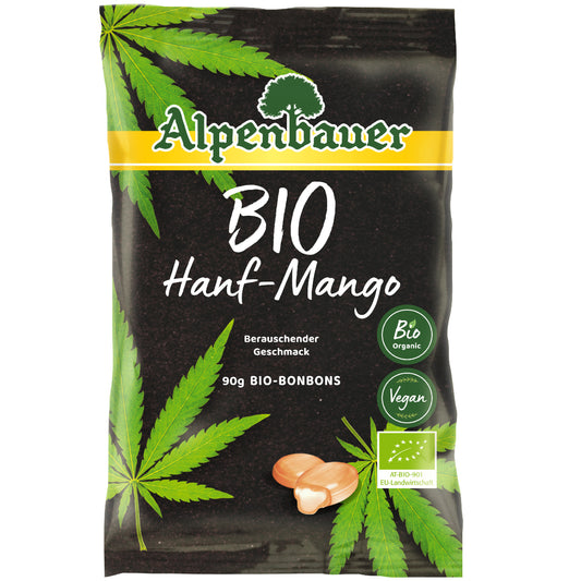 Alpenbauer Prírodné bylinkové cukríky konope a mango 90g bio