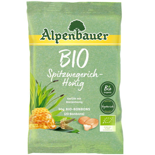 Alpenbauer Prírodné bylinkové cukríky skorocel a med 90 bio