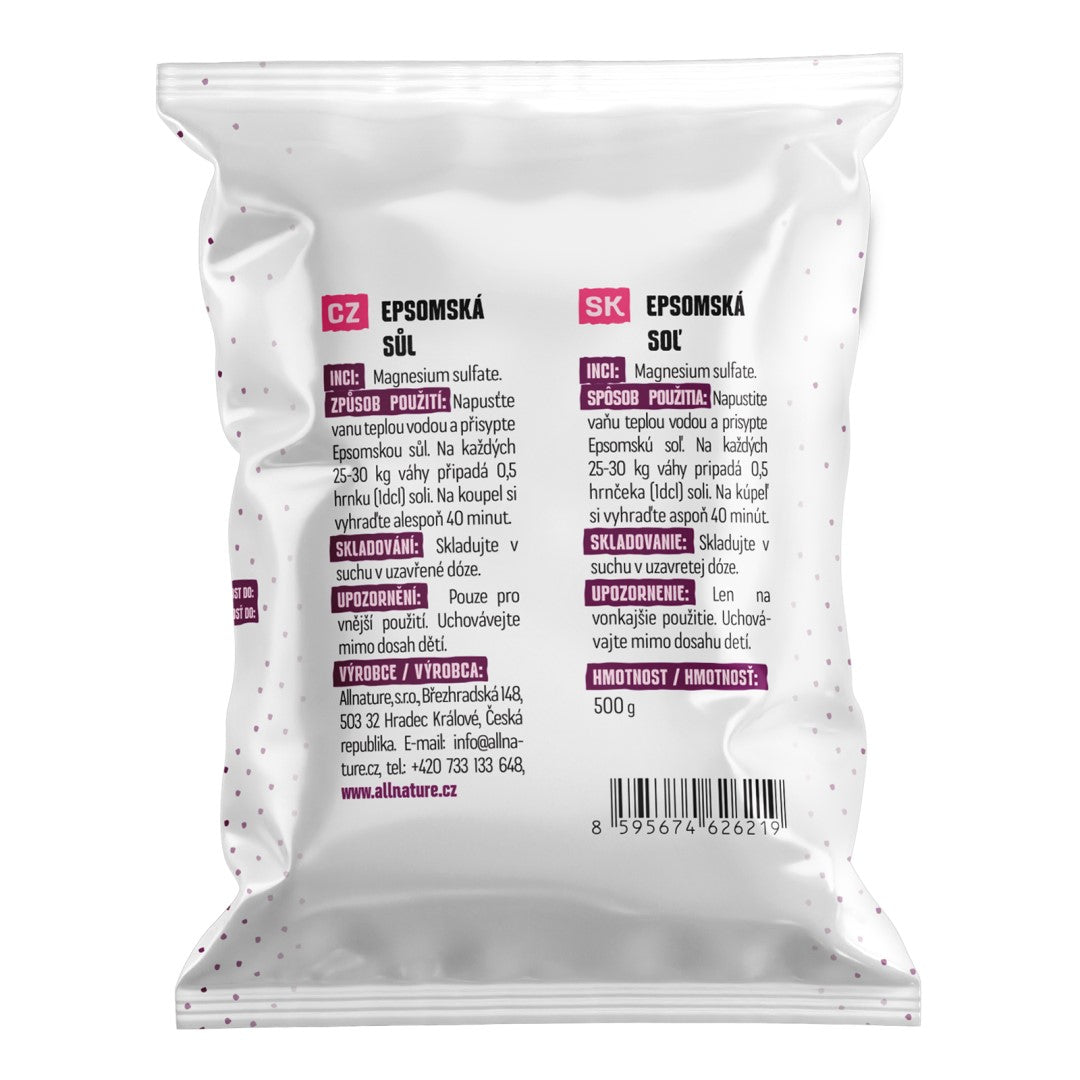 Allnature epsomská soľ 500g