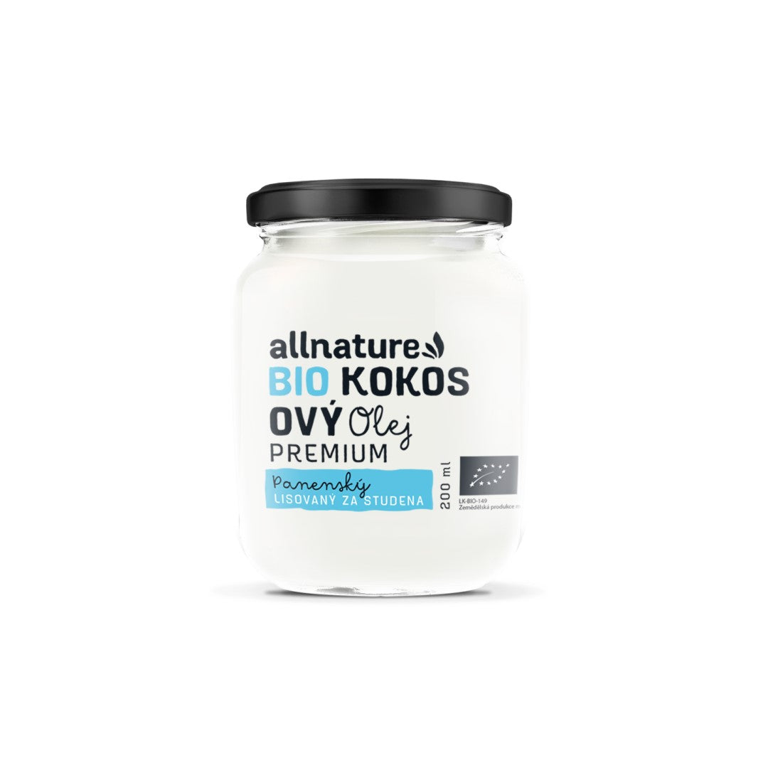 Allnature kokosový olej panenský bio 200ml