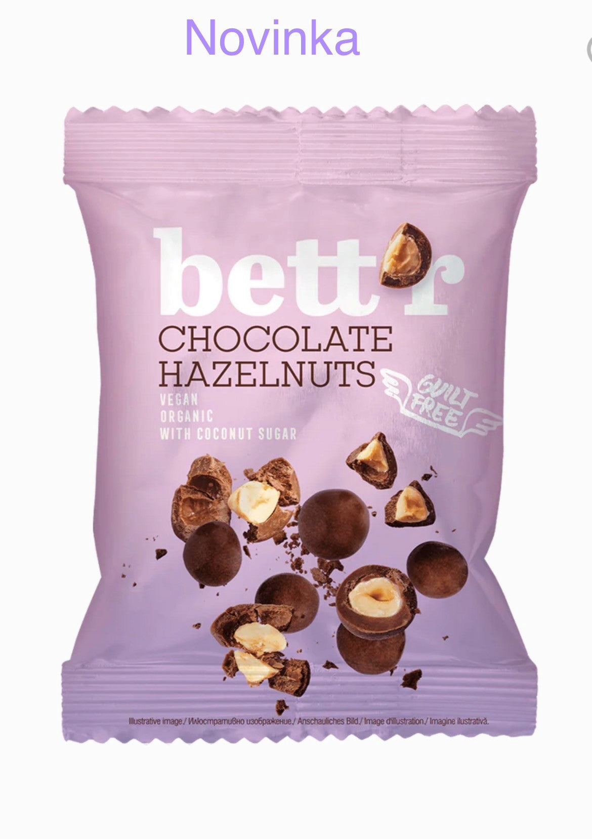 bettŕ pražené lieskovce v čokoláda 40 g bio