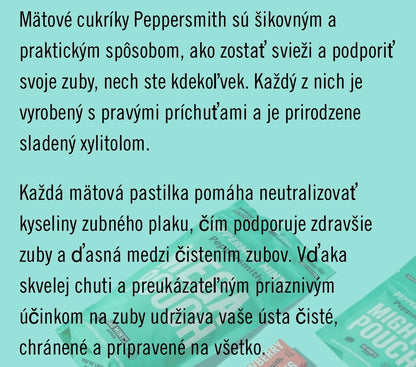 Peppersmith SPEARMINT žuvačky 15g