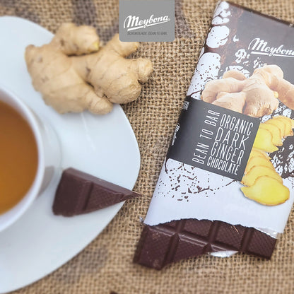 Meybona Bio čokoláda horká so zázvorom 100g 52% kakaa