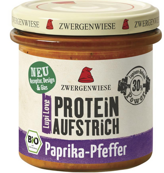 ZWERGENWIESE LupiLove Paprika Pepper proteín nátierka 135 g bio