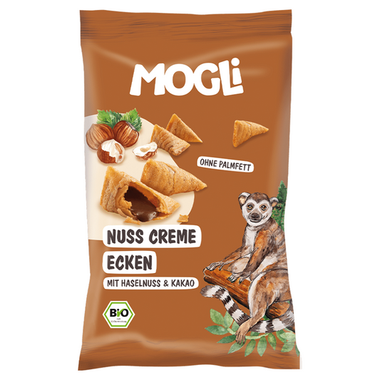 MOGLi bio plnené lieskovoorieškové taštičky  30g