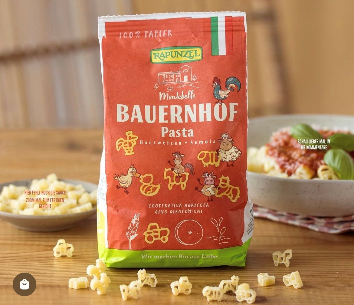 Farmárske cestoviny semolina 250 g bio Rapunzel