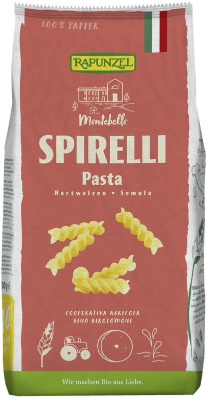 Špirálky semolina 500g bio  Rapunzel