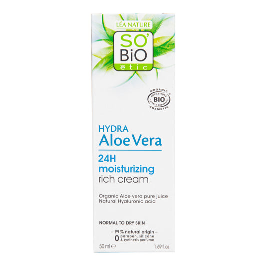 943403 Krém bohatě hydratující denní Aloe vera 50 ml BIO   SO’BiO étic-4