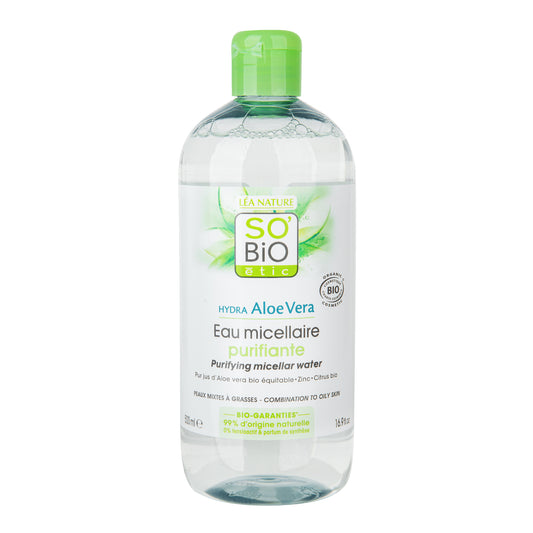 943858 Voda micelární Aloe Vera čisticí — zinek a citrusy 500 ml BIO   SO’BiO étic-1