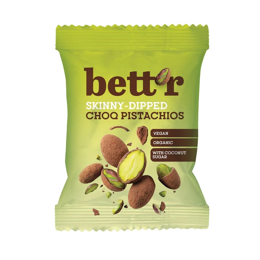 Bettr Pistácie v čokoládovej poleve 40g bio