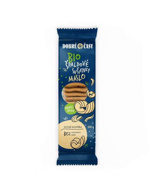 Dobré časy maslové  špaldové sušienky 100g   BIO
