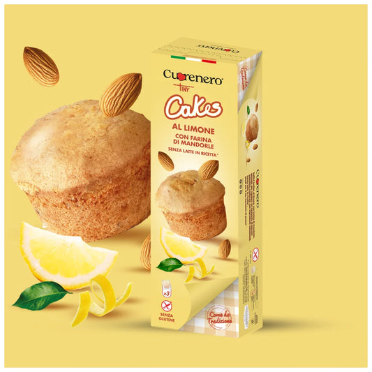 Cuorenero Citrónovo-mandlové mufinky bez lepku ( 3ks ) 108g