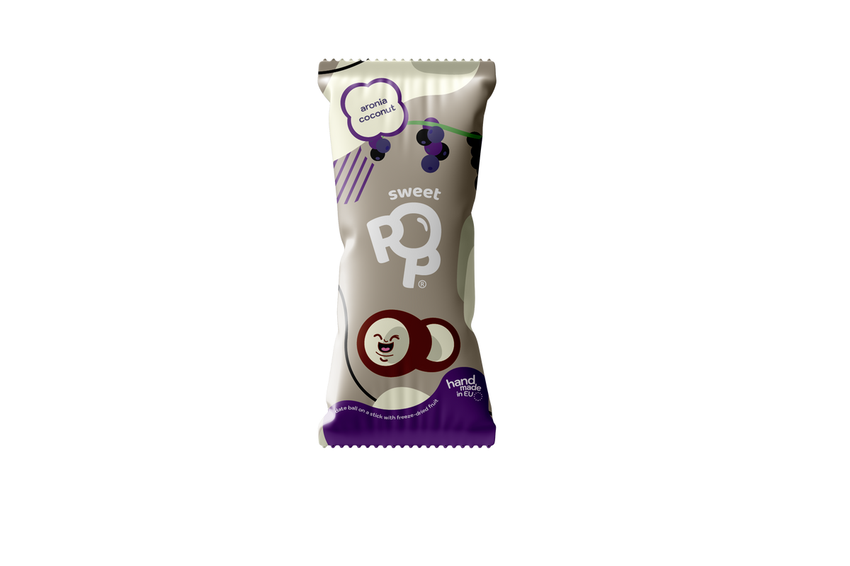 Sweet Pop Raw lízatko Arónia - kokos 30g