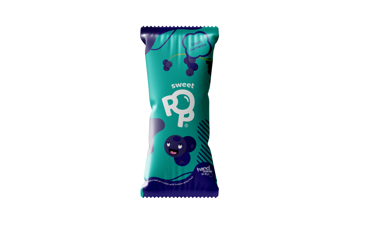 Sweet Pop Raw lízatko Čierna ríbezľa