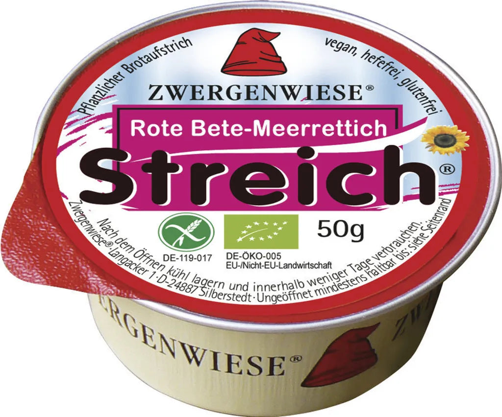 Zwergenwiese nátierka zo slnečnicových semienok červená repa a chren 50g bio
